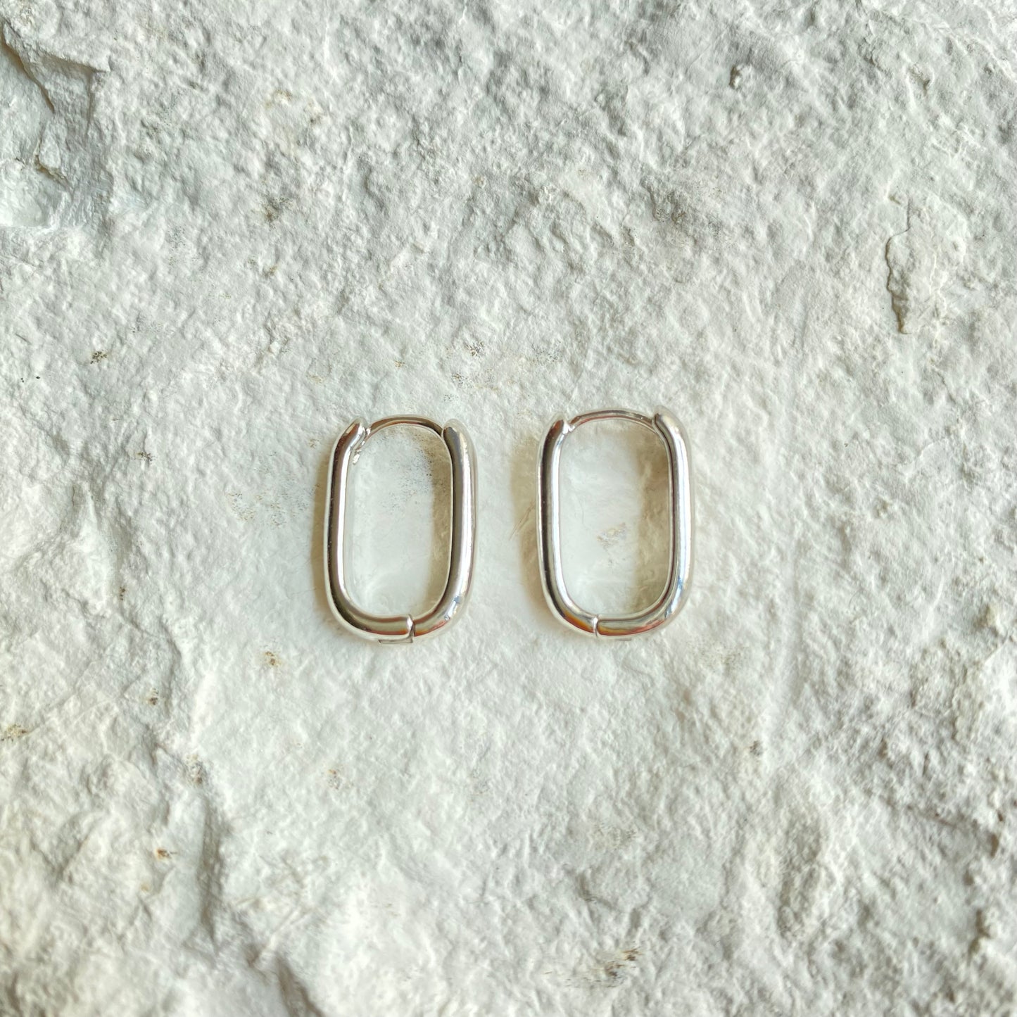 Aretes "Hoops Sencillos Rectángulo"