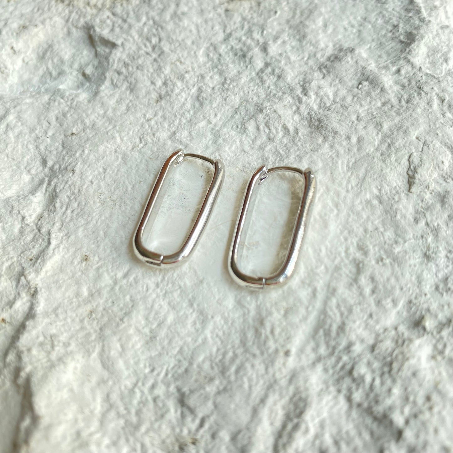 Aretes "Hoops Sencillos Rectángulo"